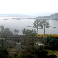 枕崎線？の列車が通過