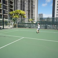 テニスコート。