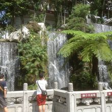 滝の前涼しかった