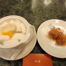 杏仁豆腐と安部川餅