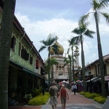 ブッソーラストリートからのサルタンモスク