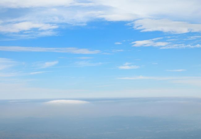 頂上まで歩いても、歩かなくても雲上の人となれる