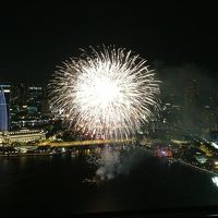 infinity poolからの花火