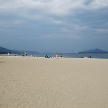 天橋立のビーチ