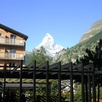 テラスから見えたマッターホルン