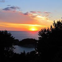 展望台から見た夕陽です