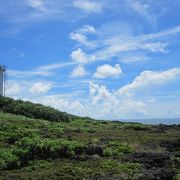 素朴な離島の灯台