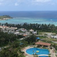 ホテルの部屋からの眺め。 気持ちいい〜。