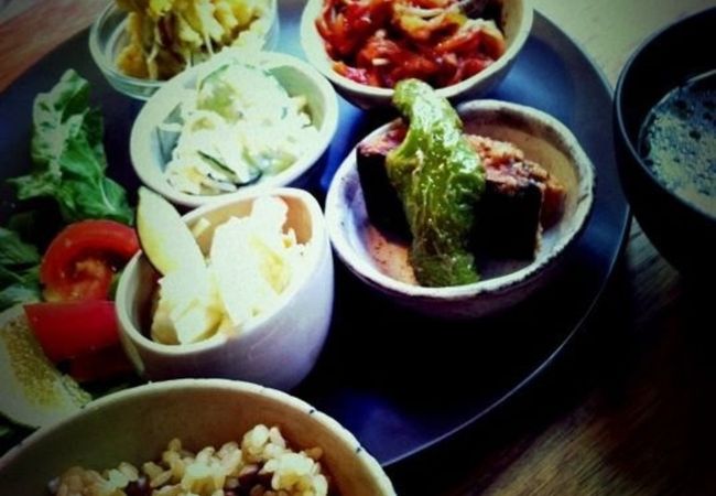 やさいのさらが、美味しいです。