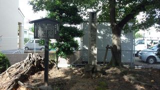 旧東海道にたたずむ一里塚