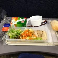 搭乗した時の機内食