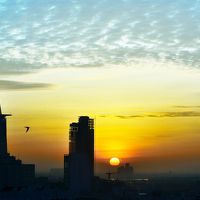 19階からの日の出は絶景です