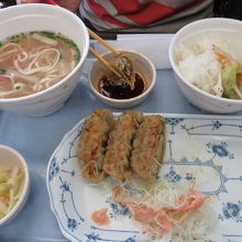もずく餃子定食