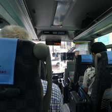 座席はゆったりしていてくつろげました．