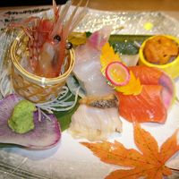 北海道の海の幸が盛りだくさんのお造り