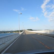 能登島大橋はスリル満点。空いていました