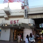 ＪＲ大阪駅の東、高架下のショッピング街