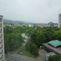 ホテルライフォート札幌から見た中島公園