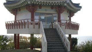 夜ならば釜山の明かりが見えるはず