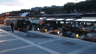 セーヌ川からのパリの街の眺め