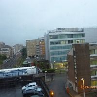 三角形な宿泊部分なので、これはたぶん南向き