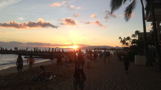 夕日が最高でした