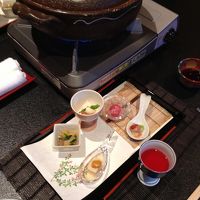 絶品だった鱧尽くしの夕食　天麩羅やお刺身もあります