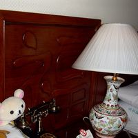 ベッドもこんな感じ（クマ電話中）