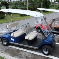 敷地ないはカートで移動