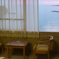 夕焼けの海めちゃきれい