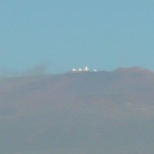 コンドミニアムから見たマウナケア山頂