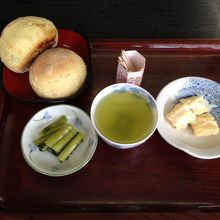 おやき2種 +お茶セット