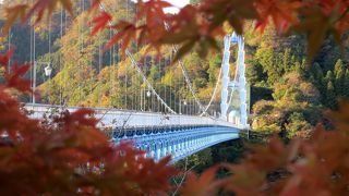 竜神大吊り橋は長くて眺めが良い