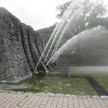 勢いよくでる噴水がおすすめです