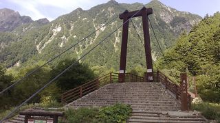 ここから穂高への入口＠横尾大橋