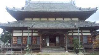 於大の方が剃髪して２年間暮らした寺院。