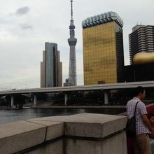 隅田川を渡る風はさわやか