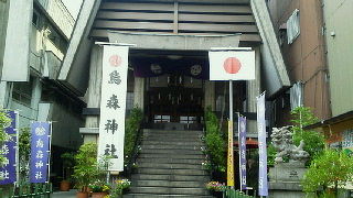 都会の小さい神社