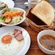 朝食もおススメです　8時から10時まで