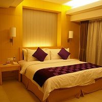 ベッドルーム。エアコンもよく効いて快眠でした