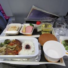機内食?