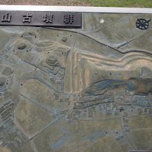 駐車場に設置されている模型