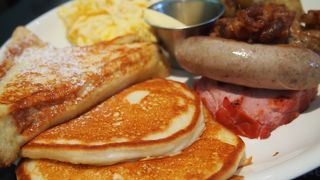 ボリューム満点！味も大満足なPANCAKE♪