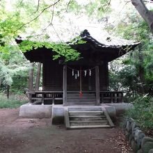 公園の樹木の中にひっそりと・・