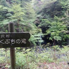 道路脇にある看板