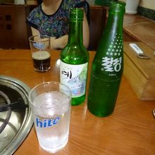 料理のお供にソジュ(焼酎)ソータ割！！