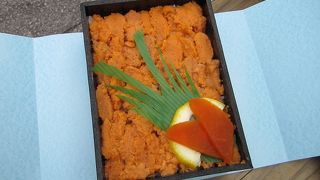 一日限定２０食！のウニ弁当が最高です