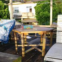 食堂上のテラス