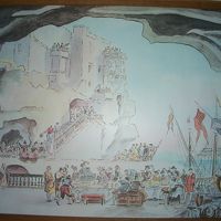 レストランの壁画