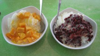 ガイドブックに載っていませんが、安くて美味しい雙連駅近くの芒果雪花冰90元